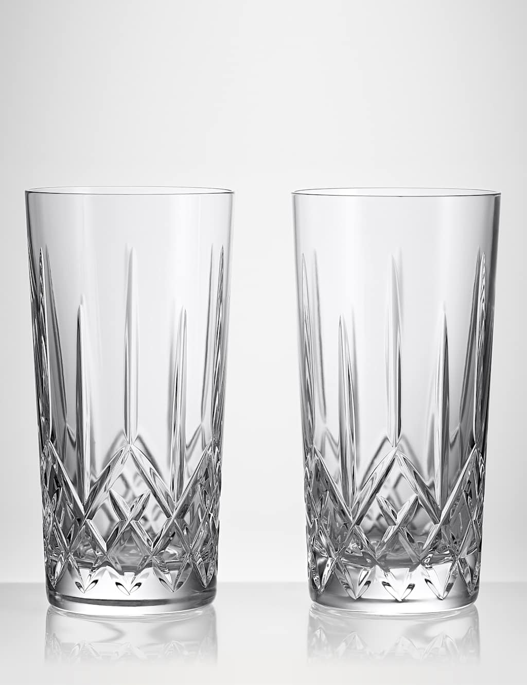 Waterford Set of 2 Lismore Crystal Hi Ball Glasses - Clear - Available at M&S