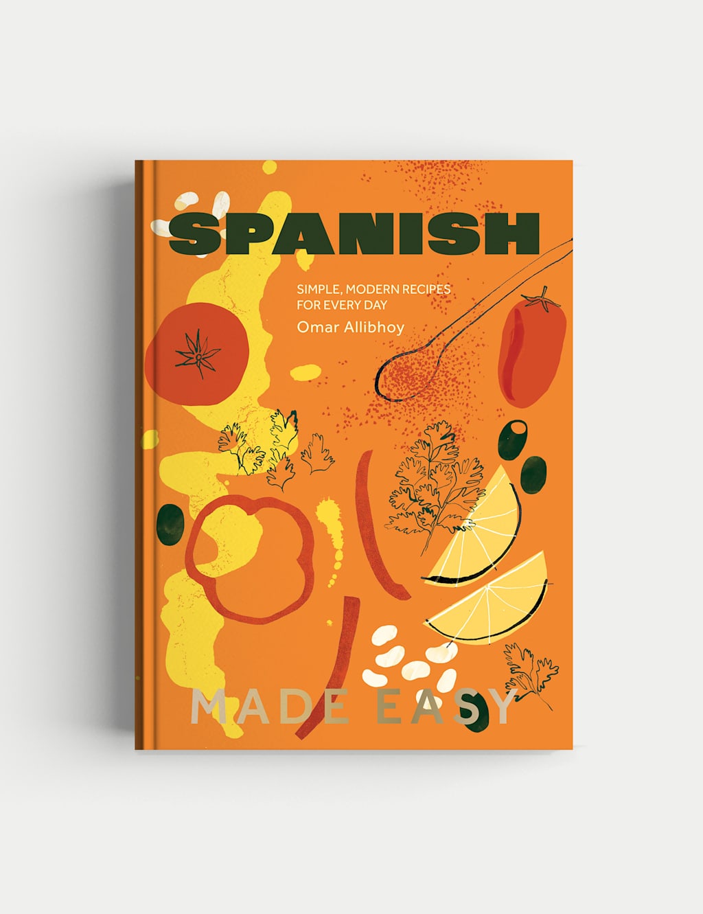 Quadrille Spanish Made Easy Cookbook - Orange - Available at M&S