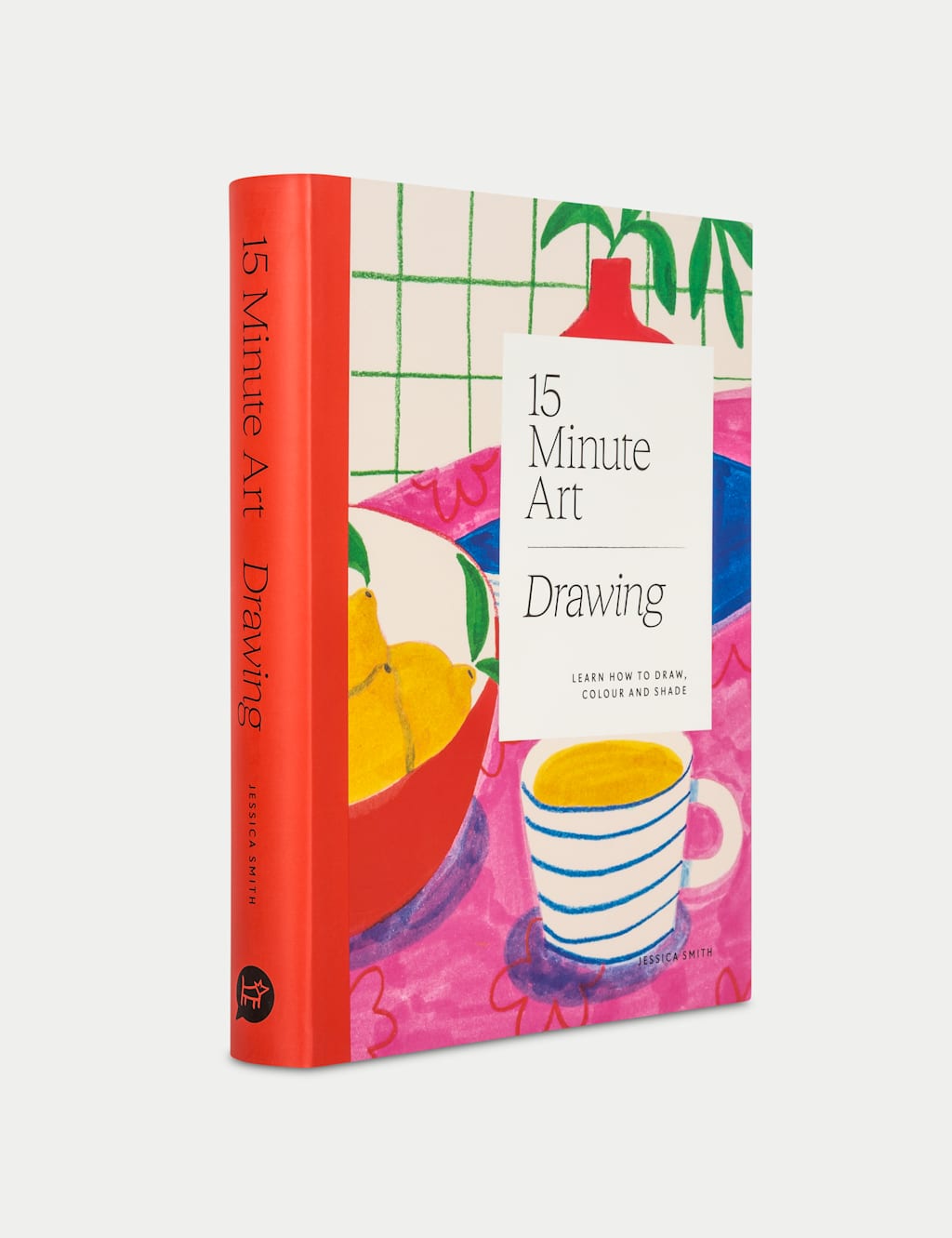 Quadrille 15 Minute Art Drawing Book - Red - Available at M&S