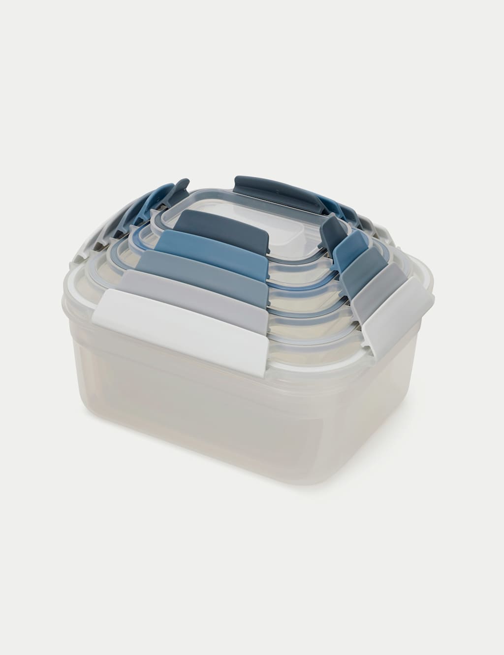 Joseph Joseph Set of 5 Nest Lock Storage Containers - Blue, Blue