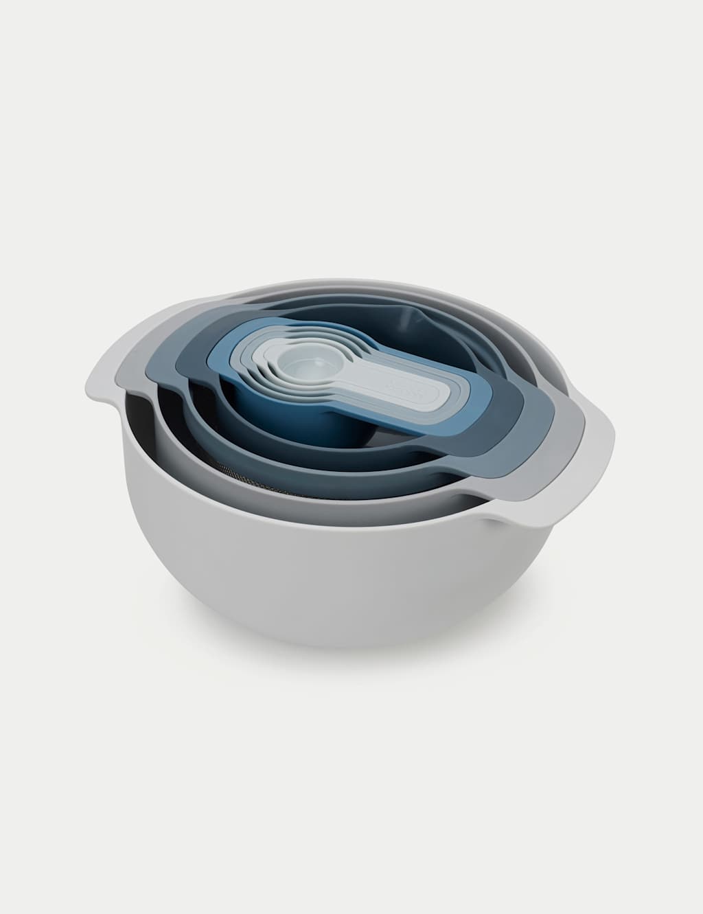 Joseph Joseph 9pc Nesting Mixing Bowl Set Blue