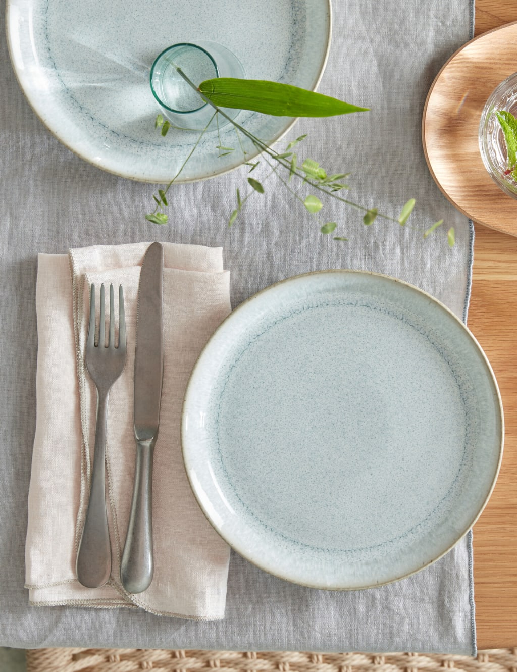 Set of 4 Kiln Green Side Plates