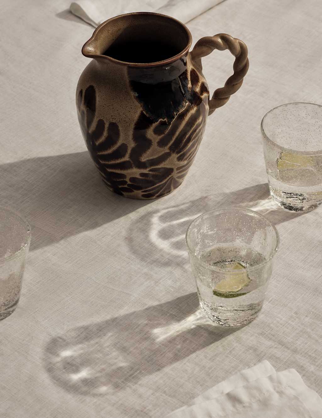M&S Painterly Jug - Natural