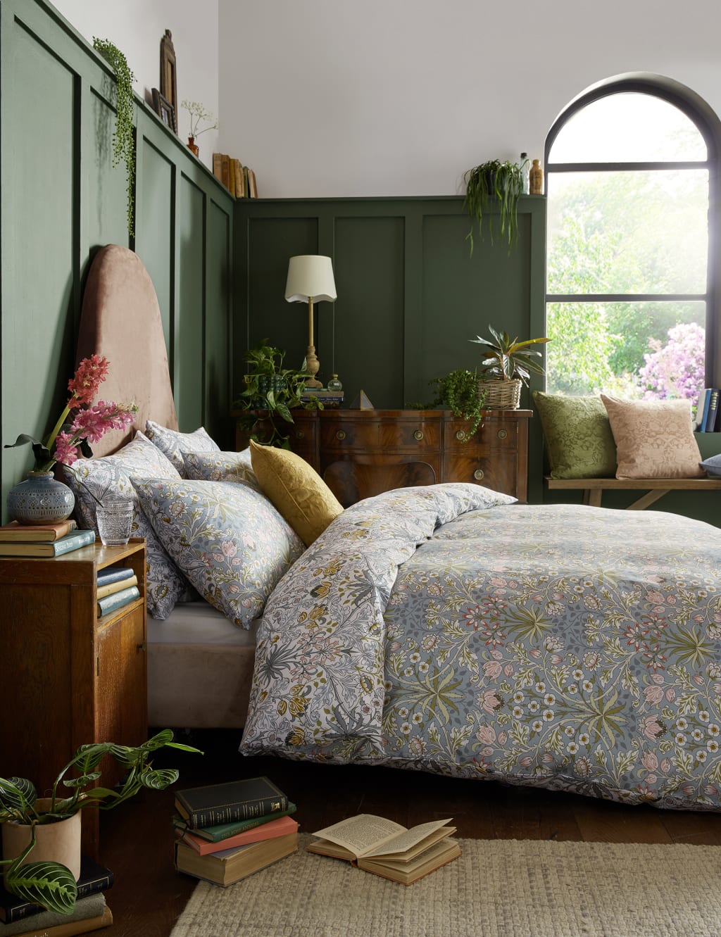 Pure Cotton Sateen Hyacinth Bedding Set