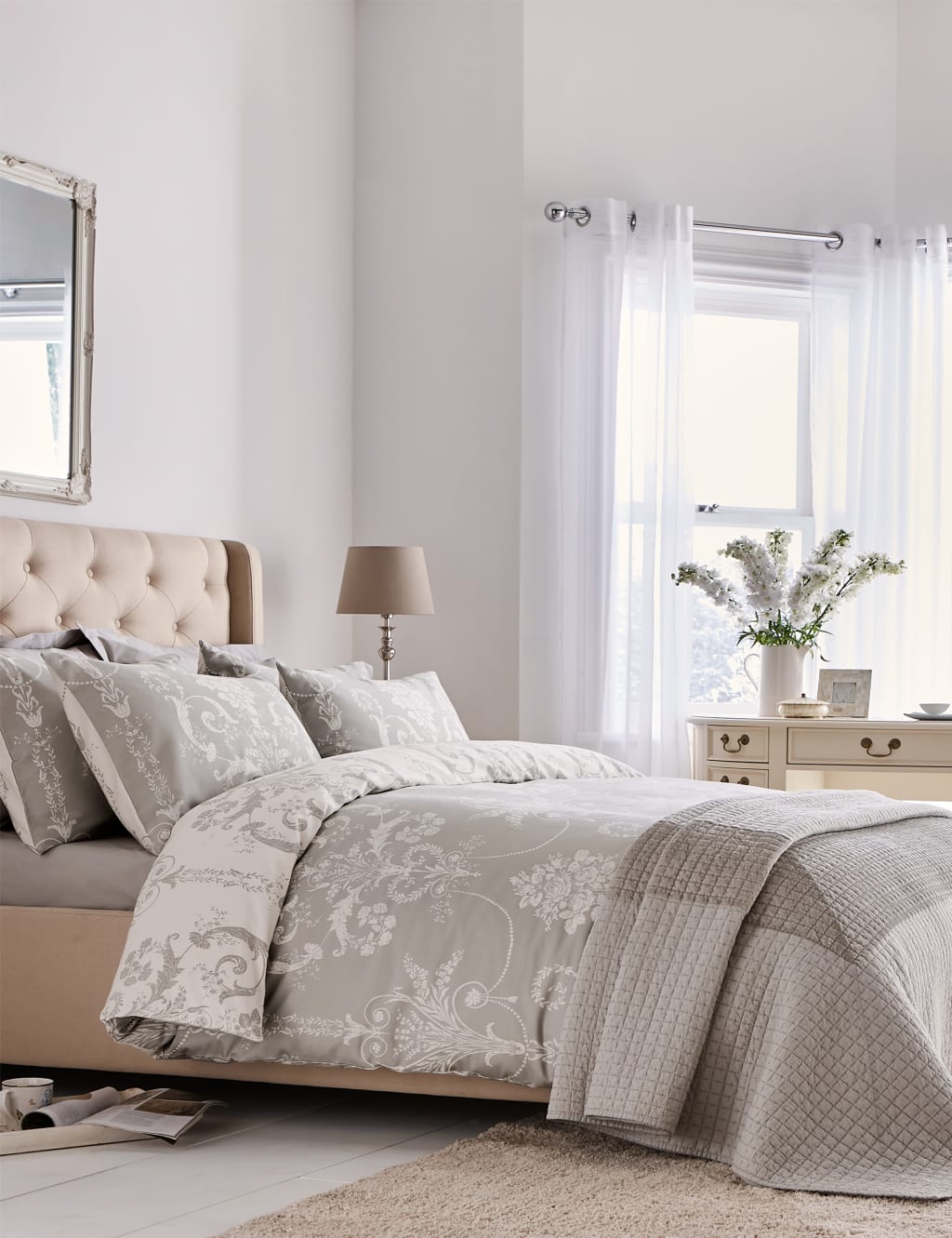 Pure Cotton Sateen Josette Bedding Set