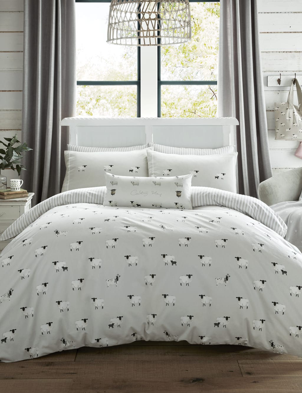 Brushed Cotton Sheep Bedding Set