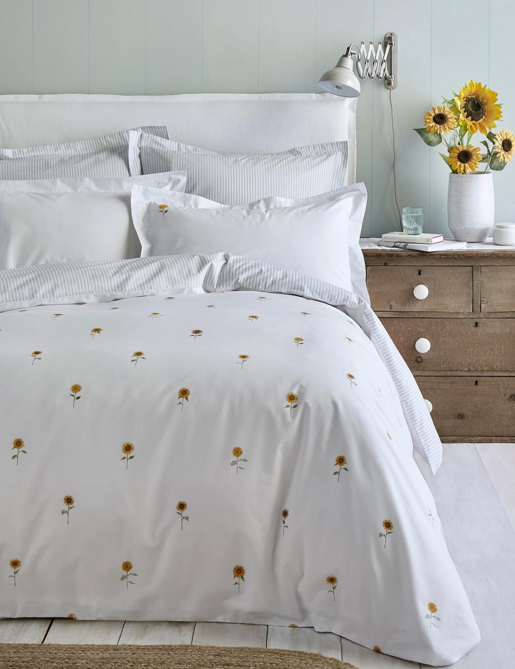 Pure Cotton Percale Sunflower Bedding Set