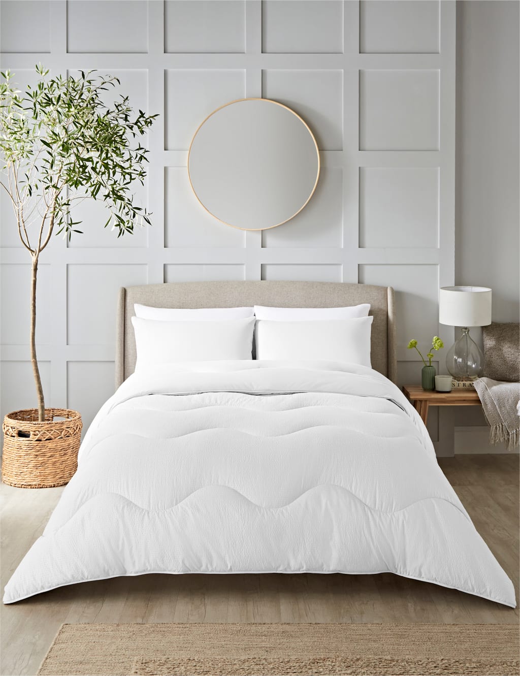 Seersucker 4.5 Tog Coverless Duvet Set