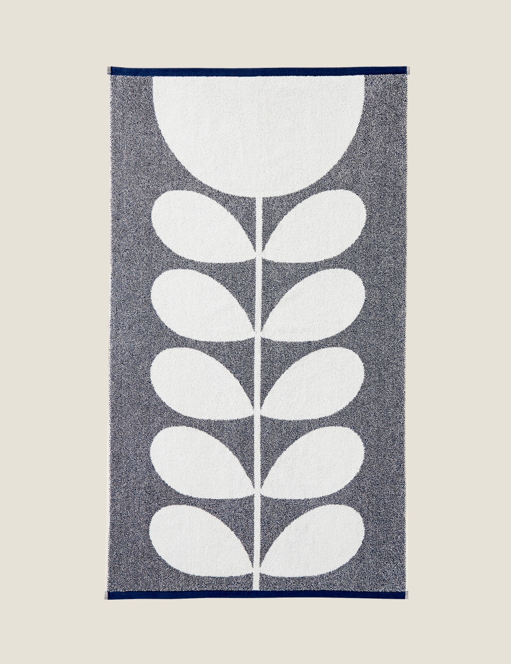Orla Kiely Pure Cotton Sunflower Towel Blue