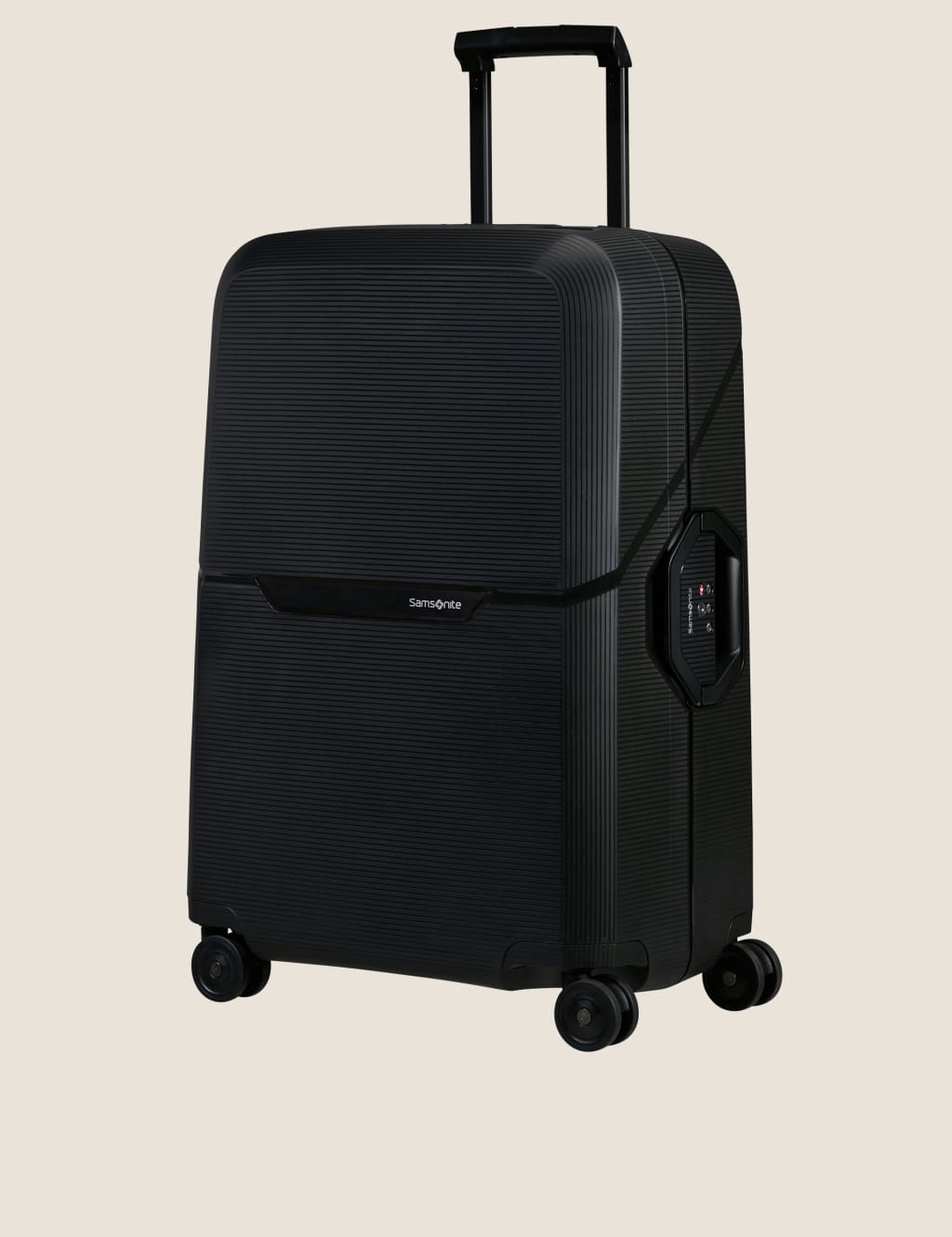 Samsonite Magnum 4 Wheel Hard Shell Medium Suitcase Graphite