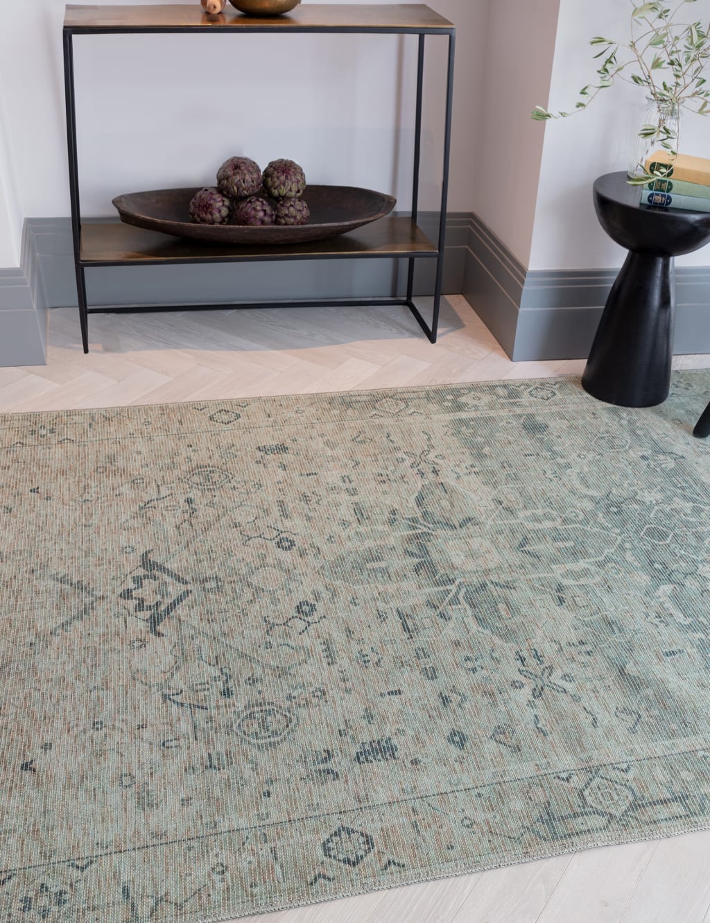 Kaya Vida Vintage Style Flatweave Rug