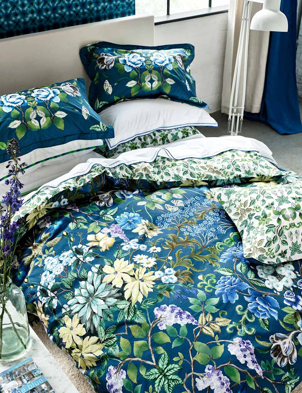 Designers Guild Pure Cotton Percale Eleonora Bedding Set - Single (3 ft) - Multi - Available at M&S
