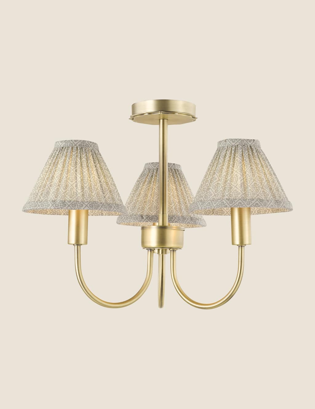Laura Ashley Willowbrook Multi Ceiling Light - Antique Brass - Available at M&S