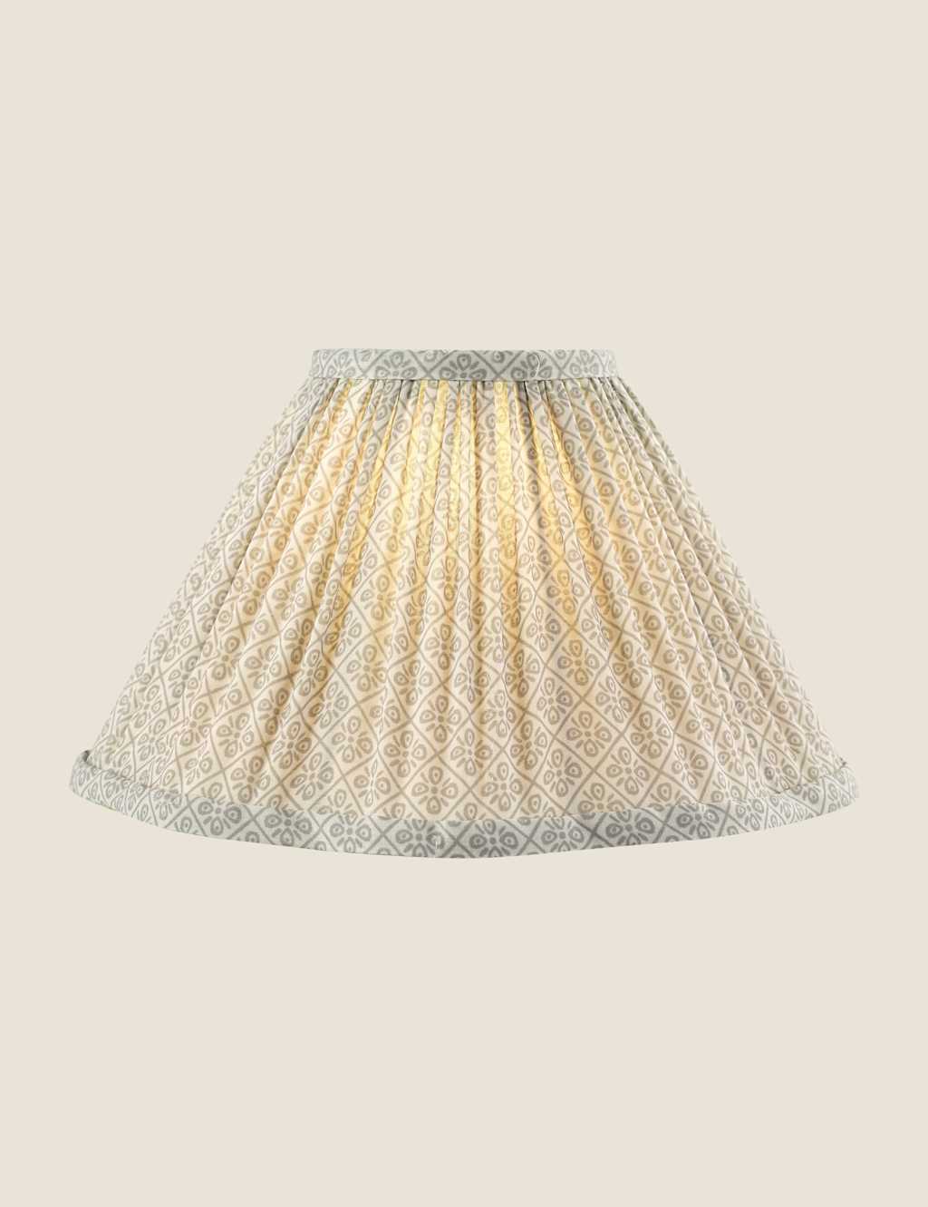 Laura Ashley Longcroft Pleated Fabric Lamp Shade - Natural - Available at M&S