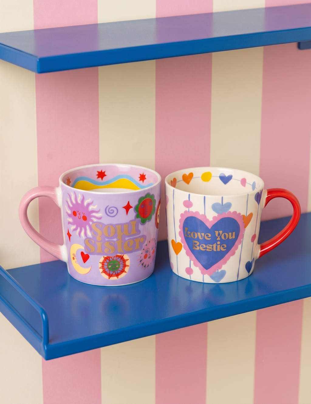 Eleanor Bowmer Set of 2 Love You Bestie & Soul Sister Mugs - Multi - Available at M&S