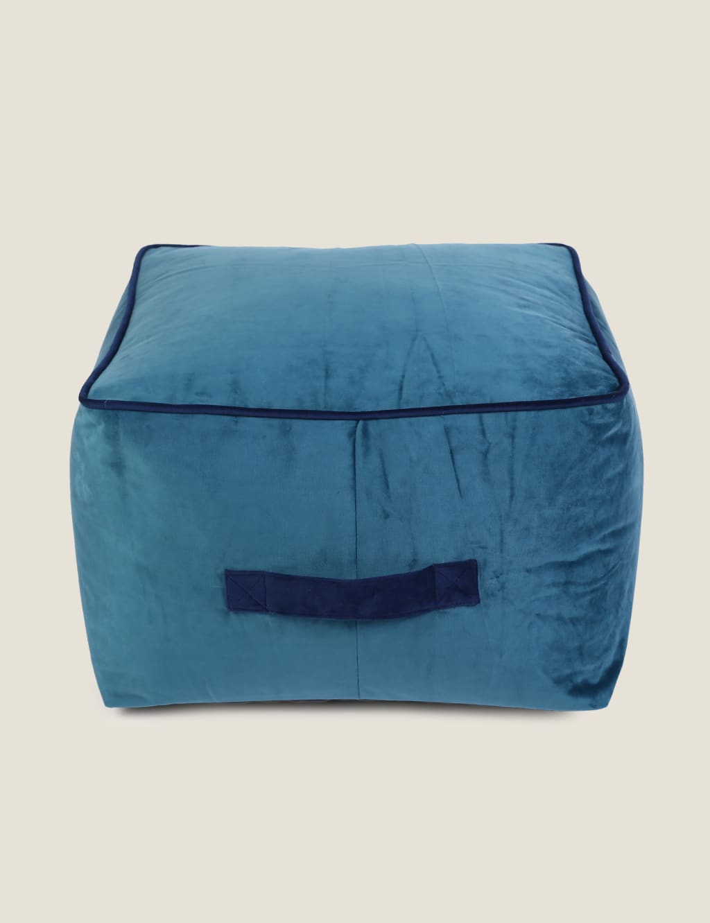 Velvet Square Pouffe