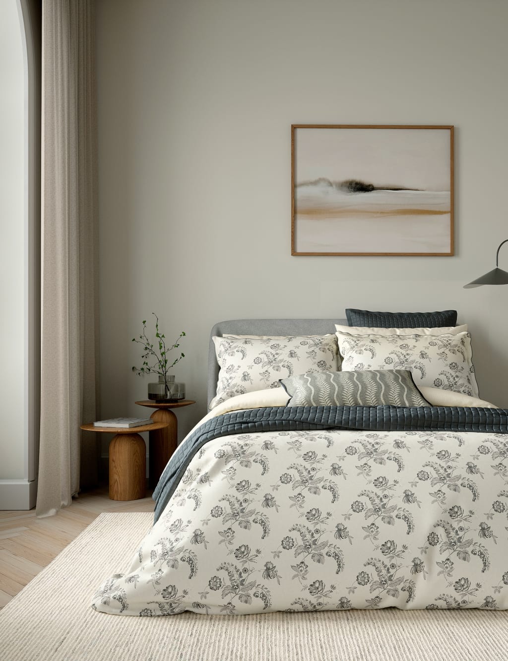 Pure Cotton Floral Bedding Set