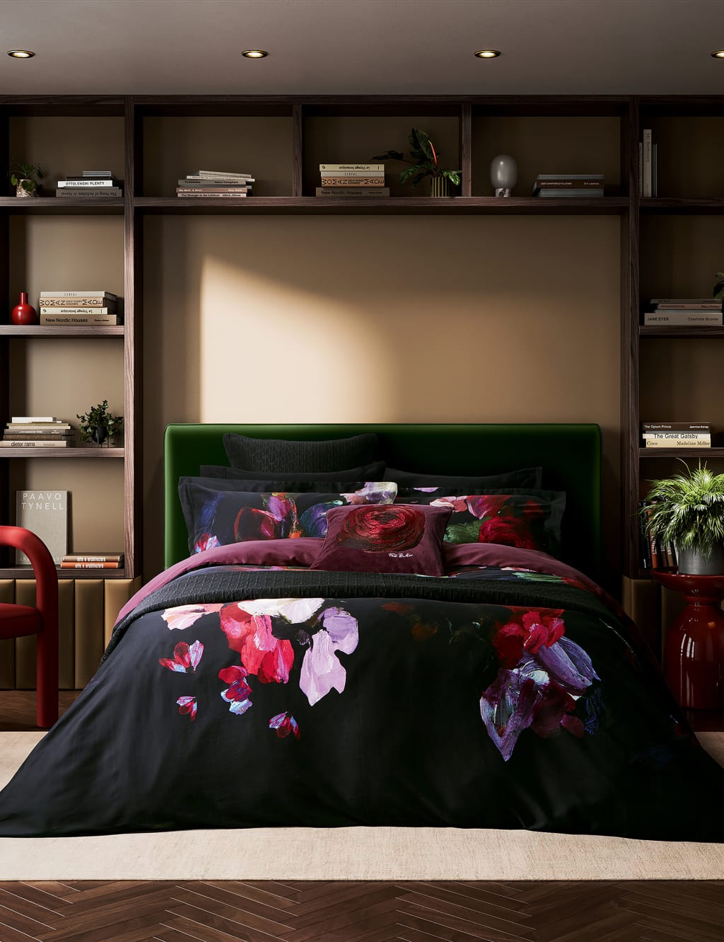 Pure Cotton Expressionist Floral Bedding Set