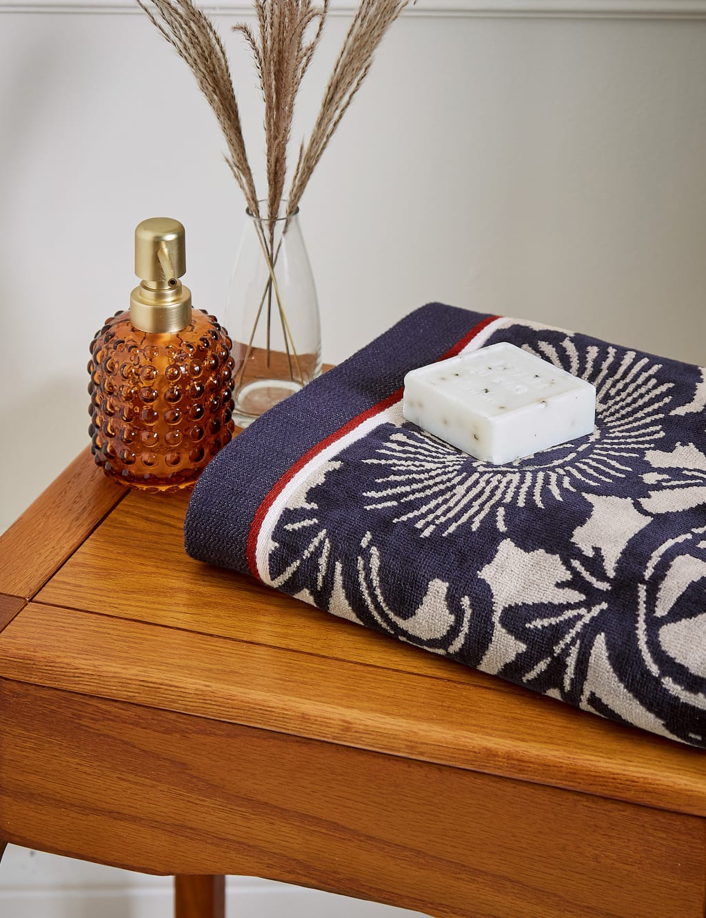 Bedeck Of Belfast Pure Cotton Stafford Towel - BTHSH - Navy Mix, Navy Mix