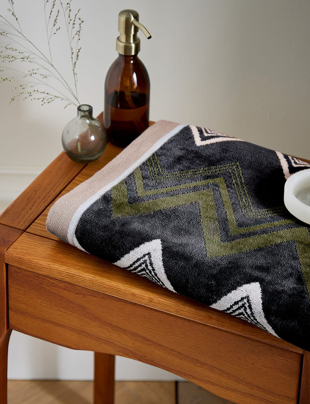 Bedeck Of Belfast Pure Cotton Claudia Towel - BATH - Charcoal Mix, Charcoal Mix