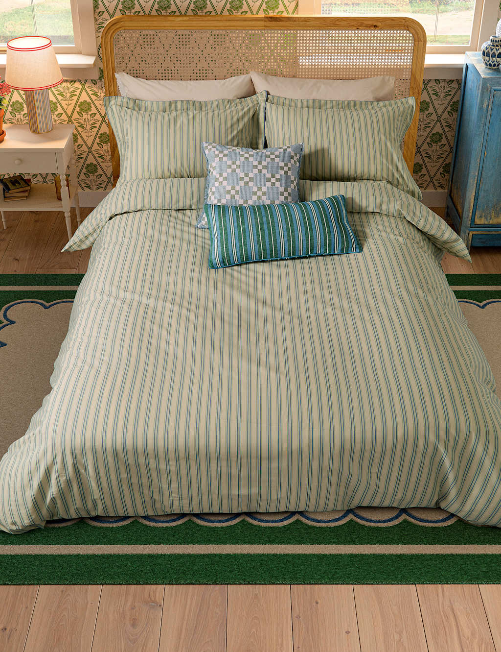 Pure Cotton Ticking Stripe Bedding Set