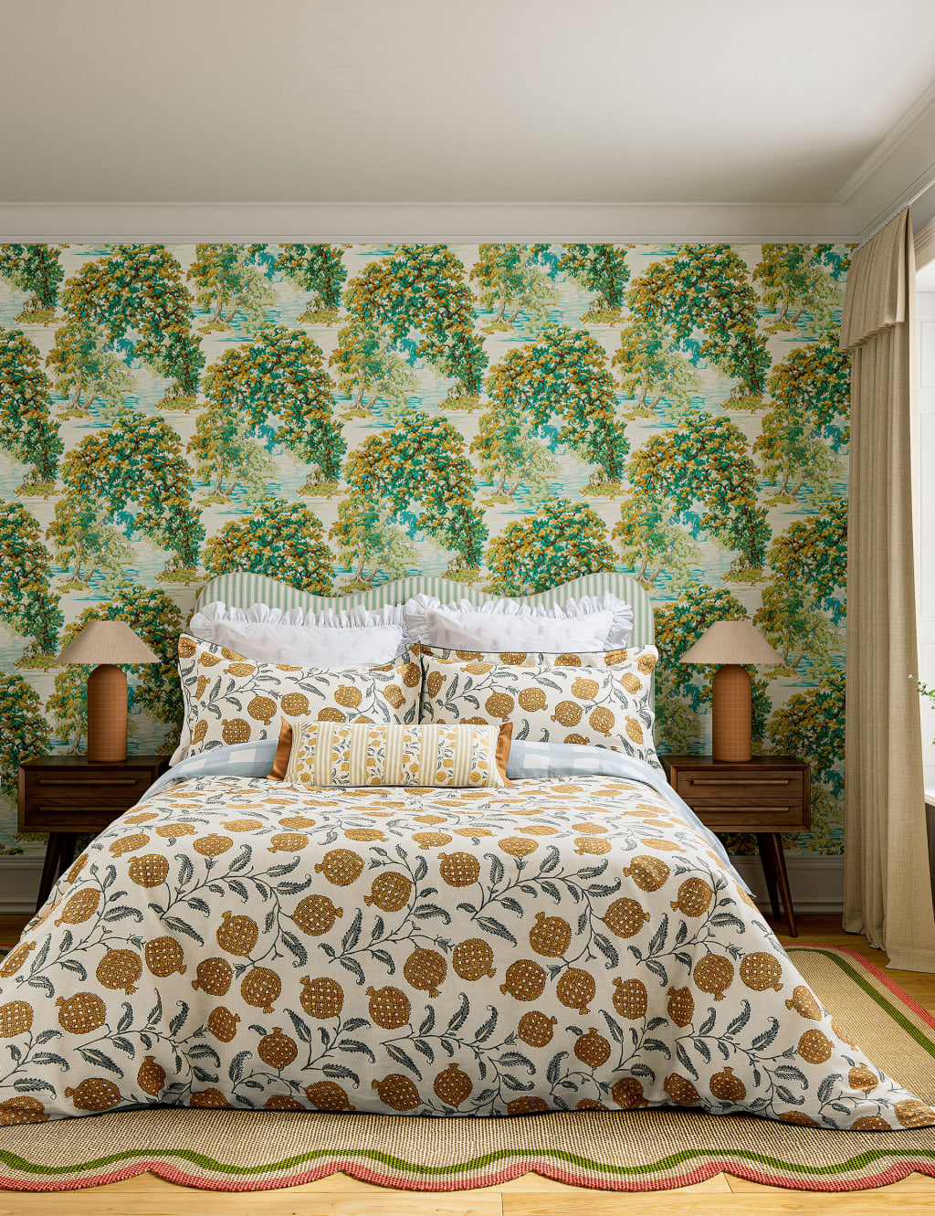 Pure Cotton Sateen Anaar Bedding Set