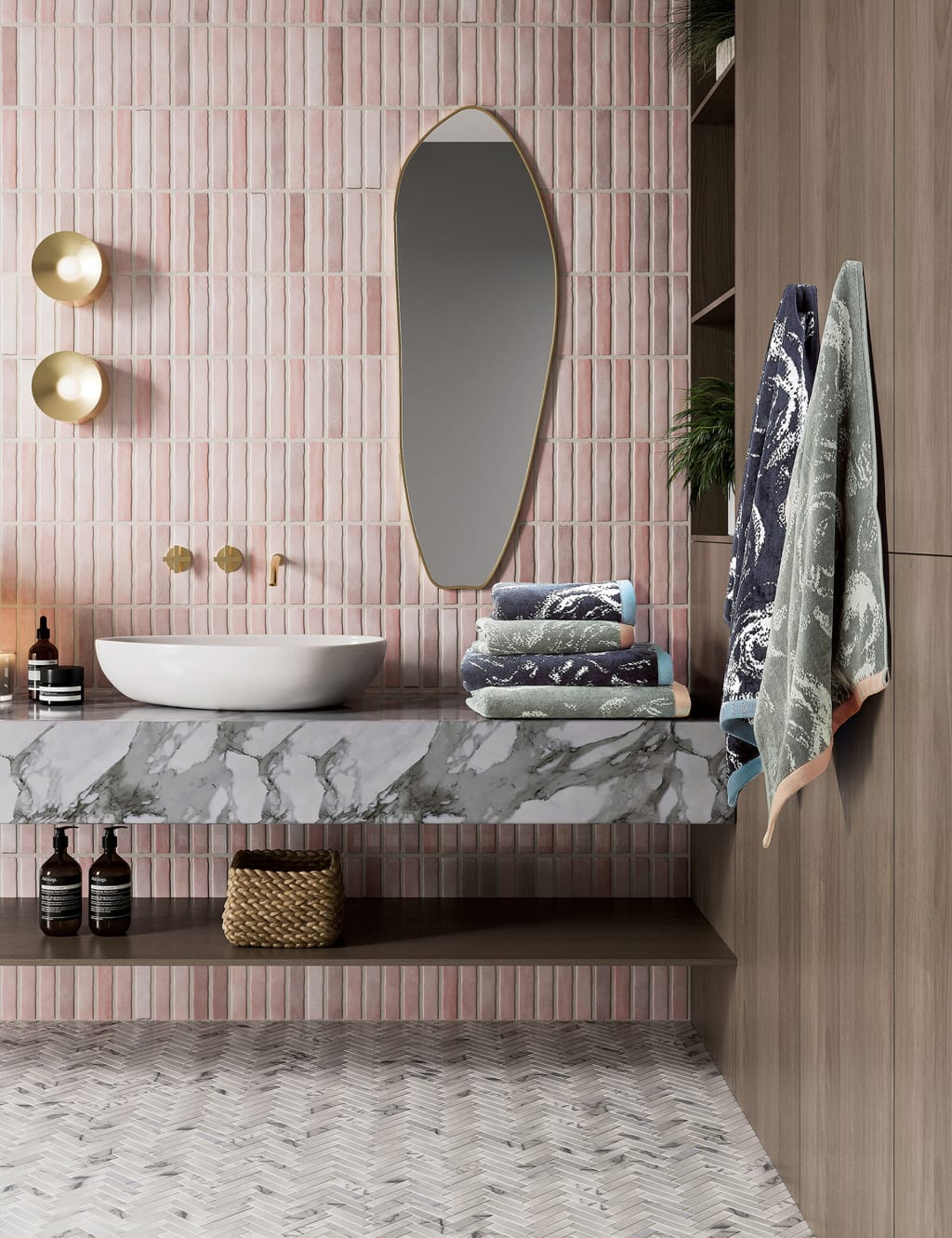 Pure Cotton Rose Towel