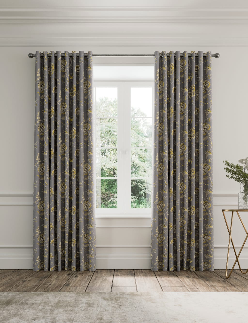 Palampore Pure Cotton Blackout Eyelet Curtains