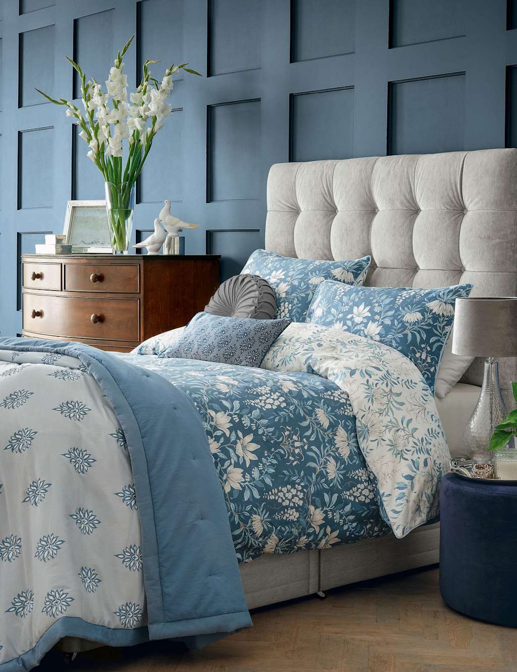 Pure Cotton Sateen Parterre Bedding Set