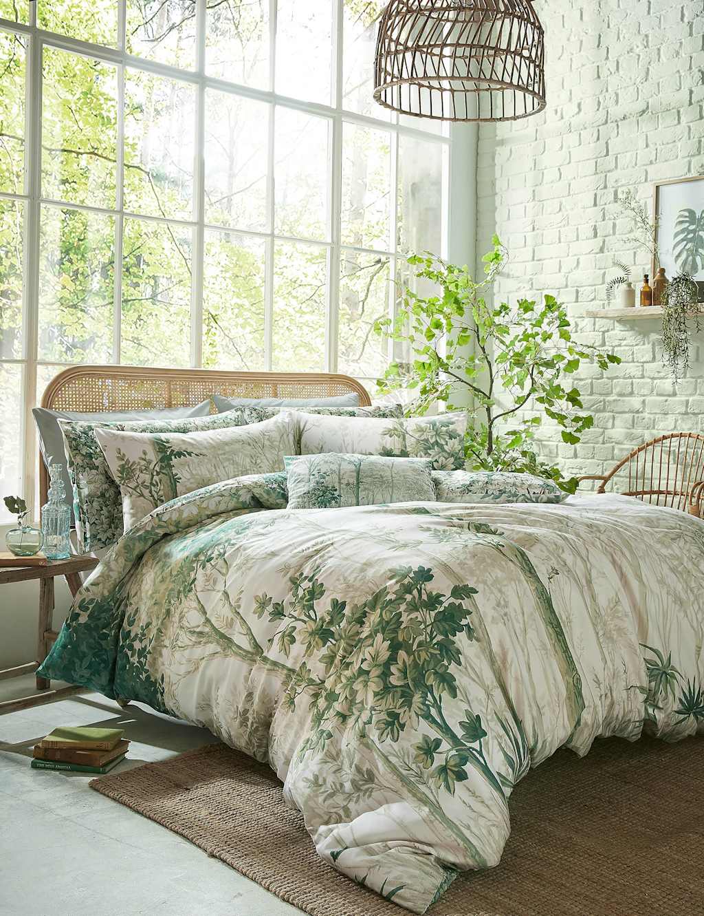Pure Cotton Sateen Coppice Forest Bedding Set