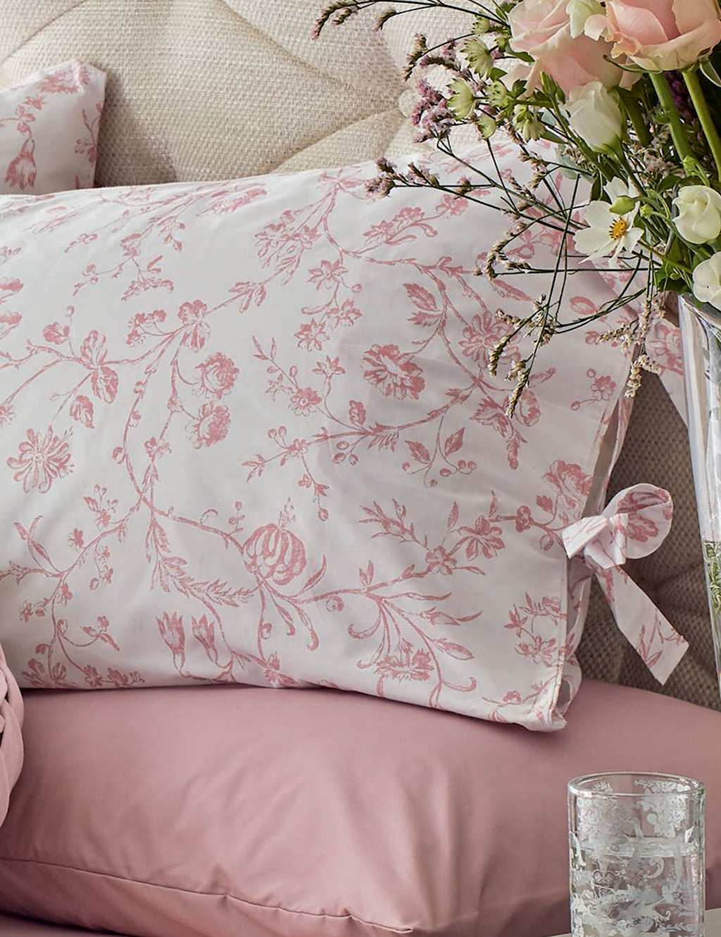 2pk Pure Cotton Aria Pillowcases