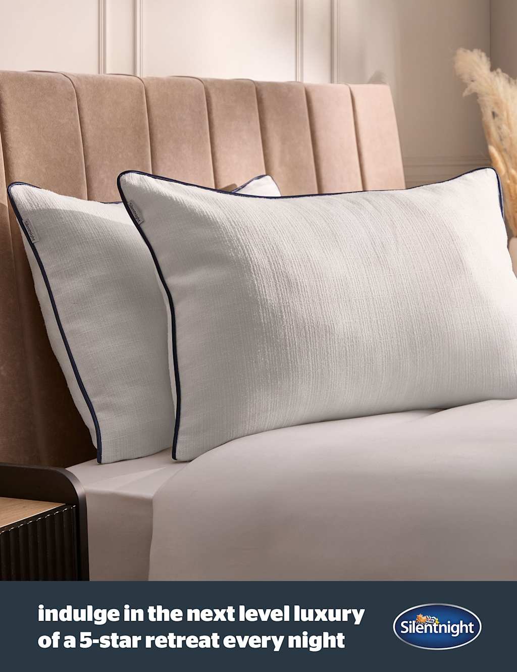 Silentnight 2 Pack Hotel Collection Prestige Pillows White