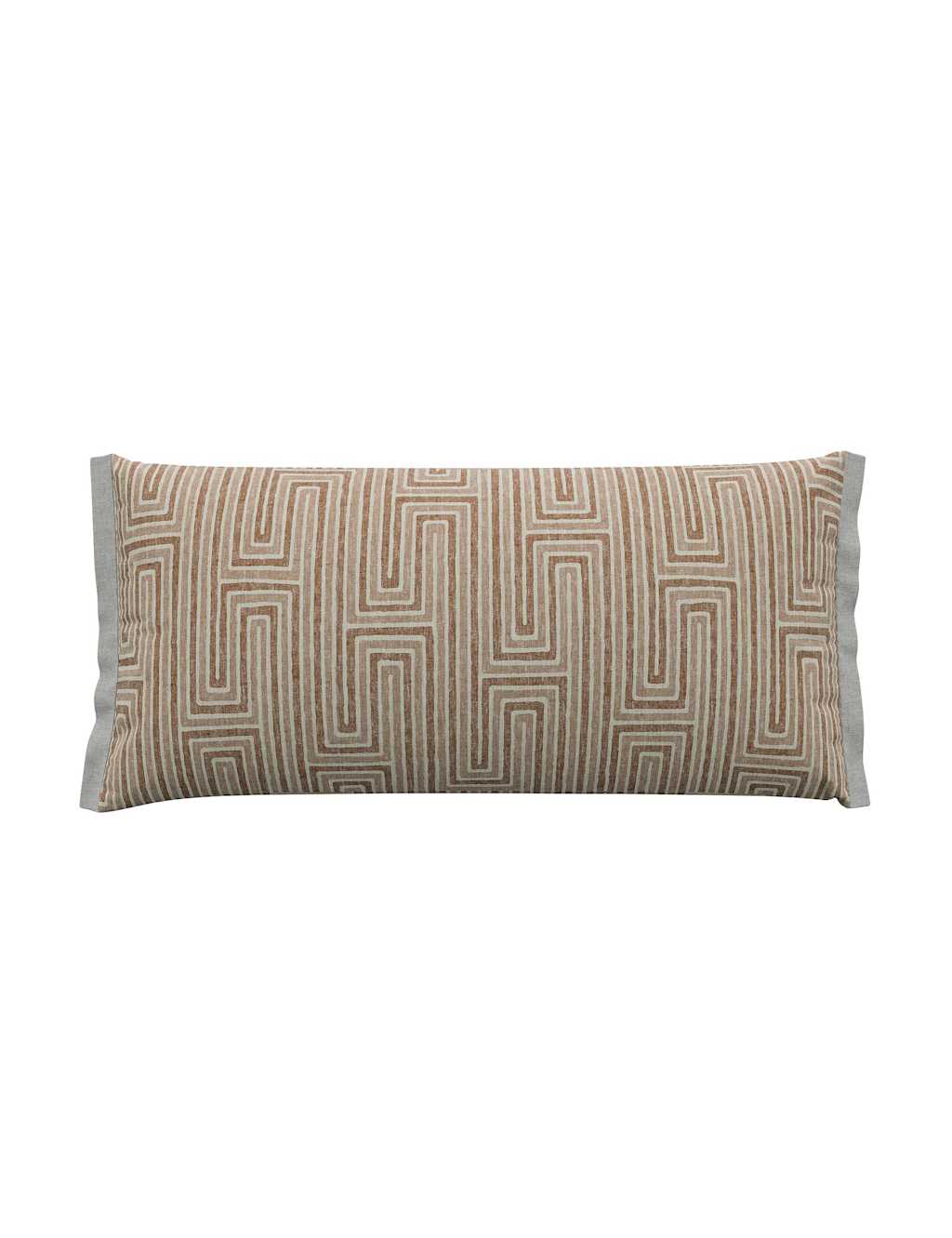 Bedeck of Belfast Rana Geometric Rectangle Cushion Brown Mix