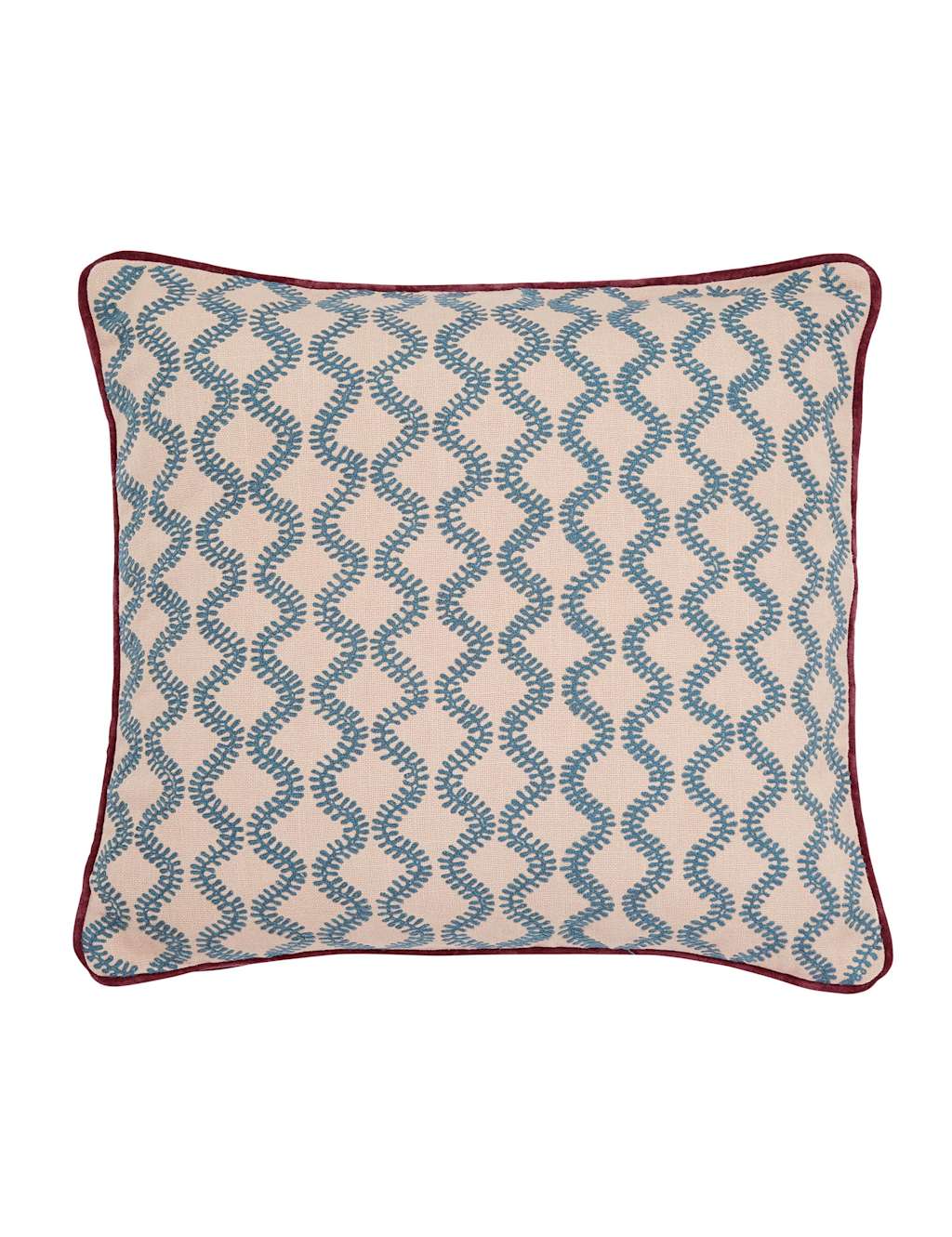 Bedeck of Belfast Elinor Multi Square Cushion Blue Mix