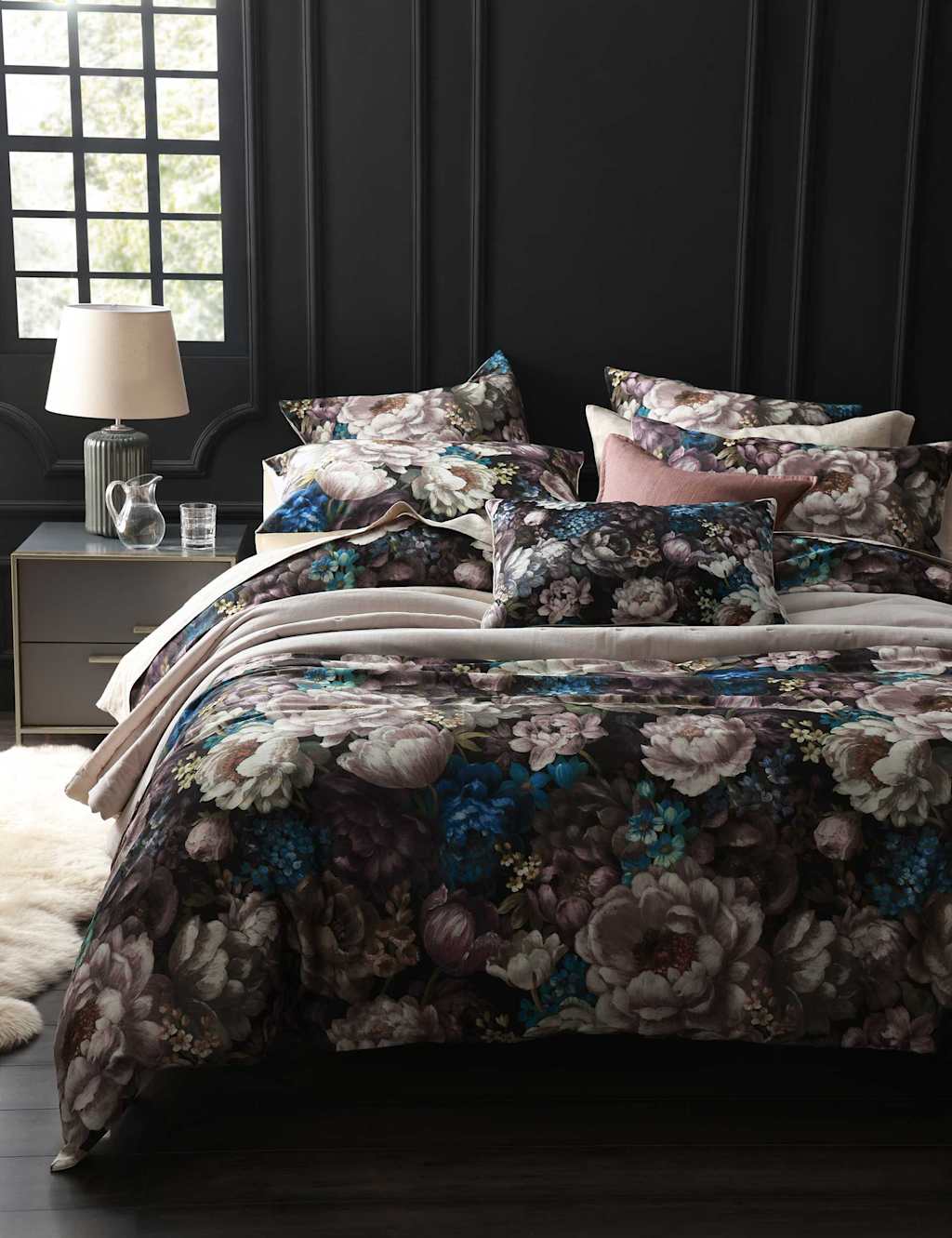 Mm Linen Pure Cotton Adelle Bedding Set - Super King Size (6 ft) - Multi - Available at M&S