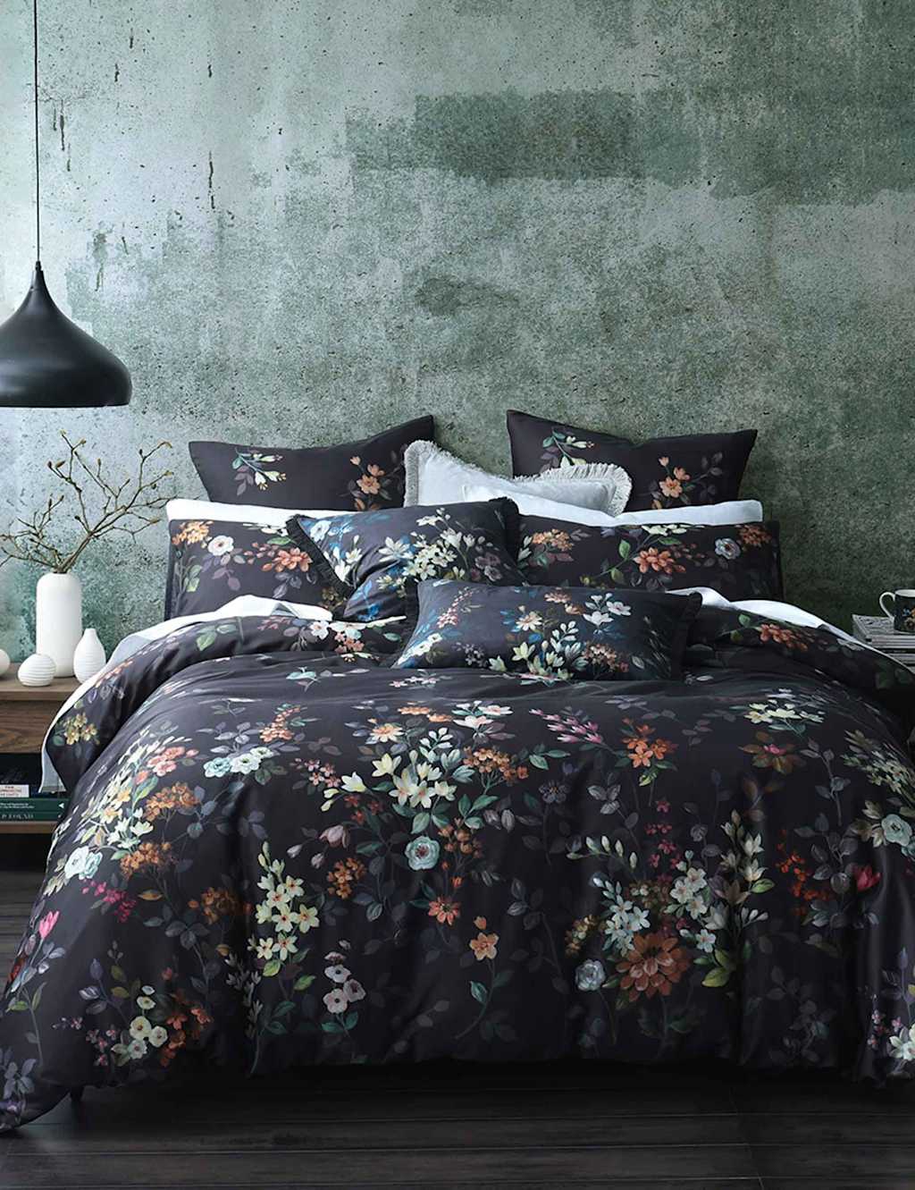 Mm Linen Pure Cotton Ciana Bedding Set - King Size (5 ft) - Multi - Available at M&S