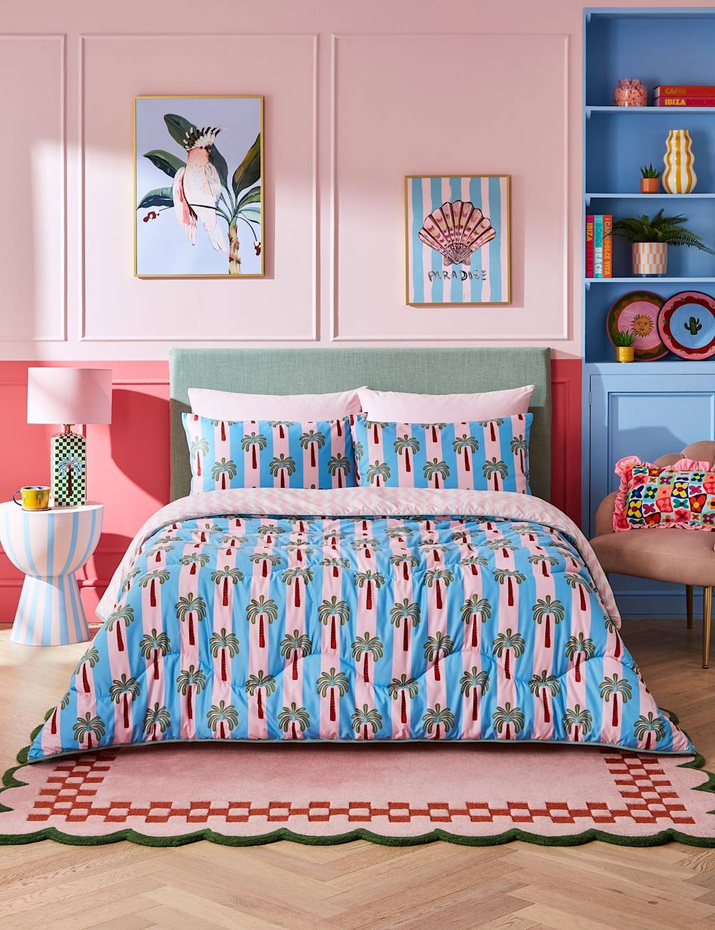 Night Lark Eleanor Bowmer 10.5 Tog Coverless Duvet Set Light Blue