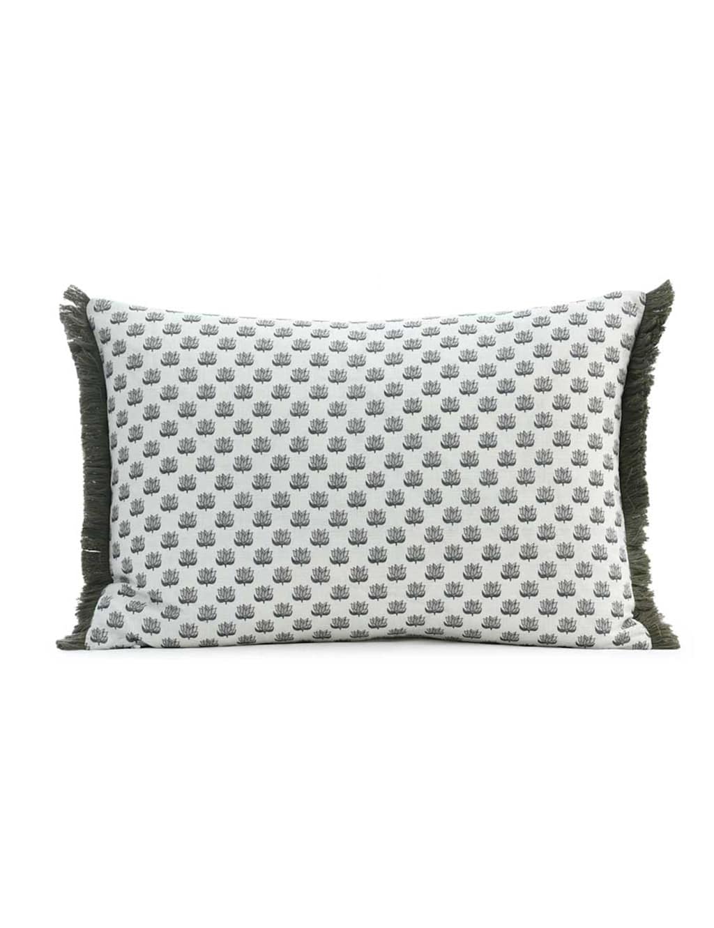 Mm Linen Cotton Linen Blend Jovany Bolster Cushion - White Mix - Available at M&S
