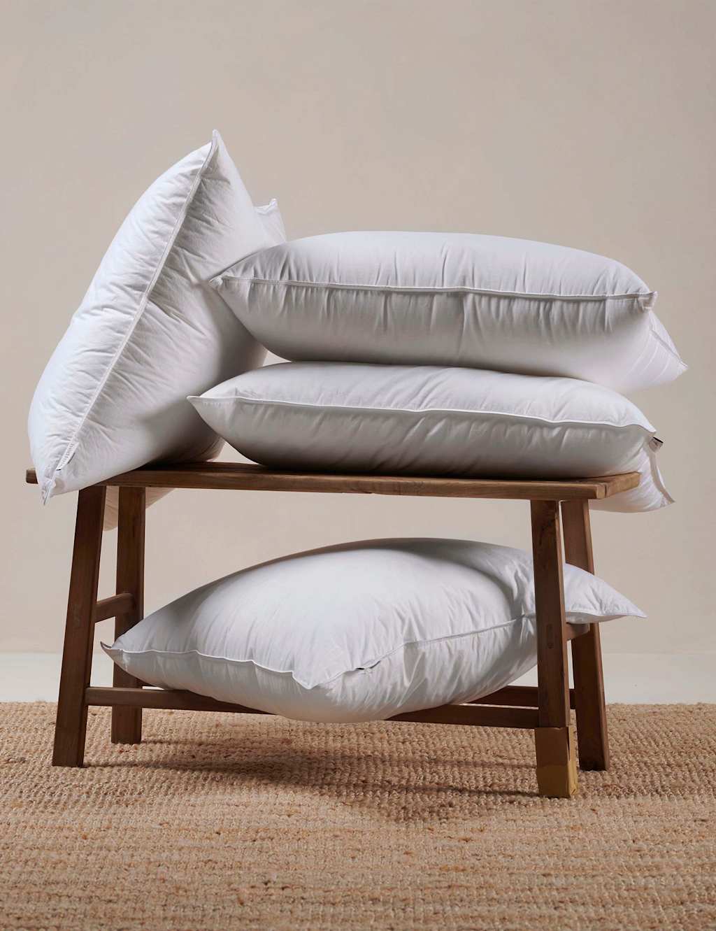Bedfolk Down Alternative Pure Cotton Pillow - White - Available at M&S