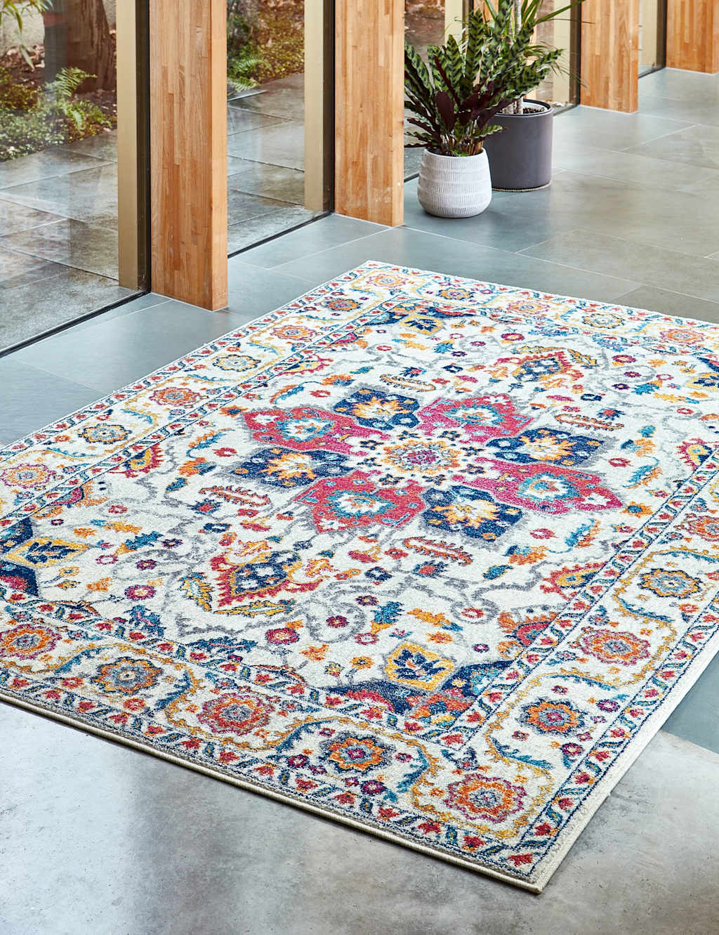 Asiatic Nova Persian Woven Rug - Large - Cream Mix - Available at M&S