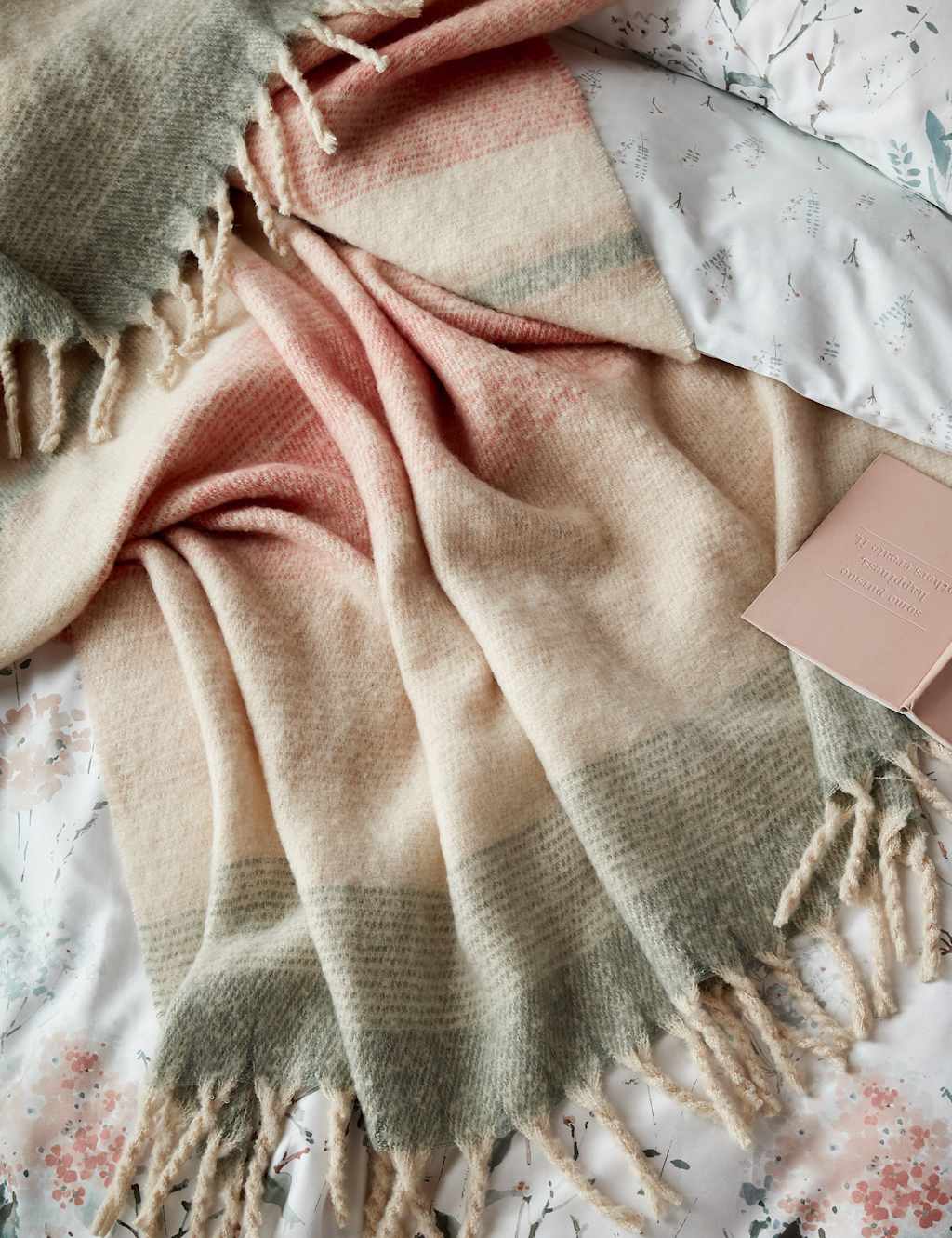 Laura Ashley Ortonby Throw - Wider Width - Multi - Available at M&S