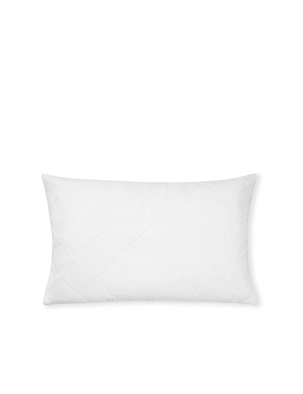 Bedfolk Pure Cotton Quilted Pillow Protector - White - Available at M&S