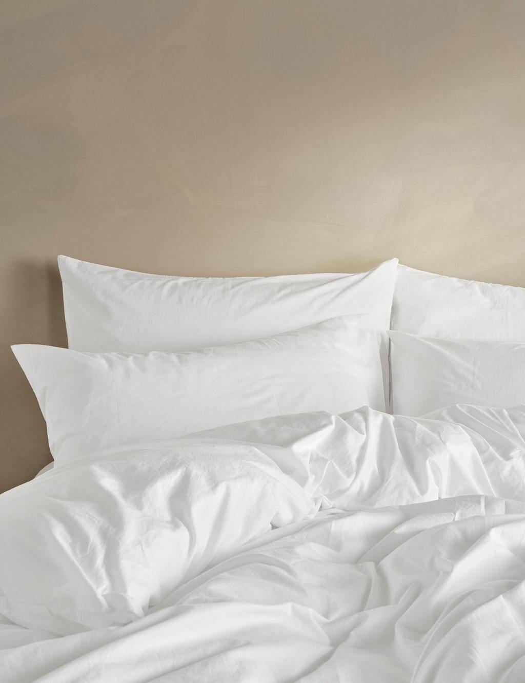 Bedfolk Pure Cotton Washed Duvet Cover - King Size (5 ft) - White - Available at M&S