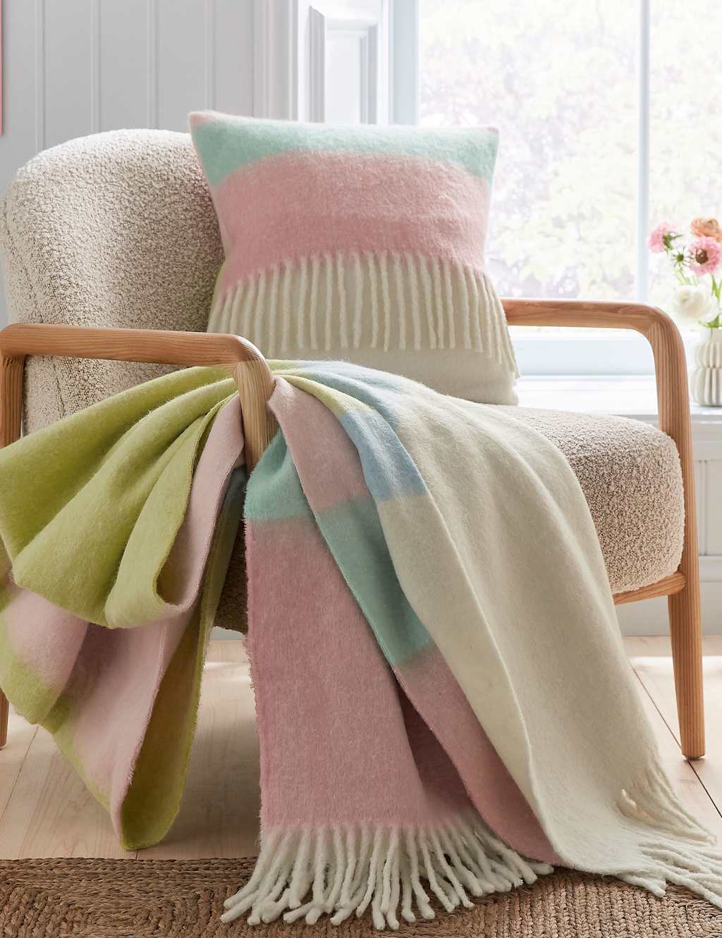Land & Shore Landscape Throw - Extra Large - Multi - Available at M&S