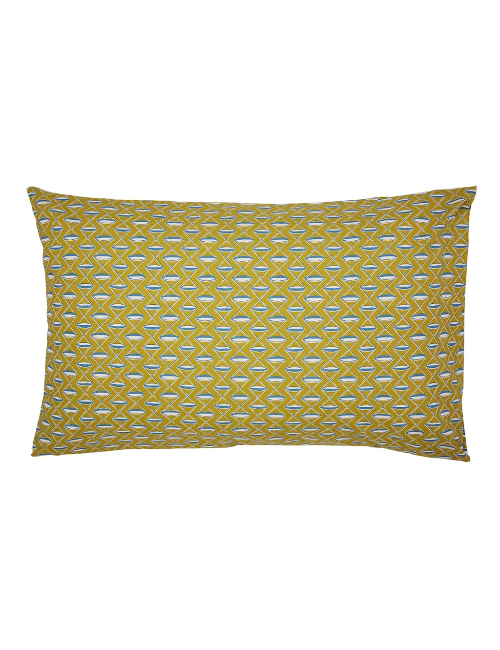 Land & Shore 2 Pack Pure Cotton Raven Stripe Pillowcases - Yellow Mix - Available at M&S