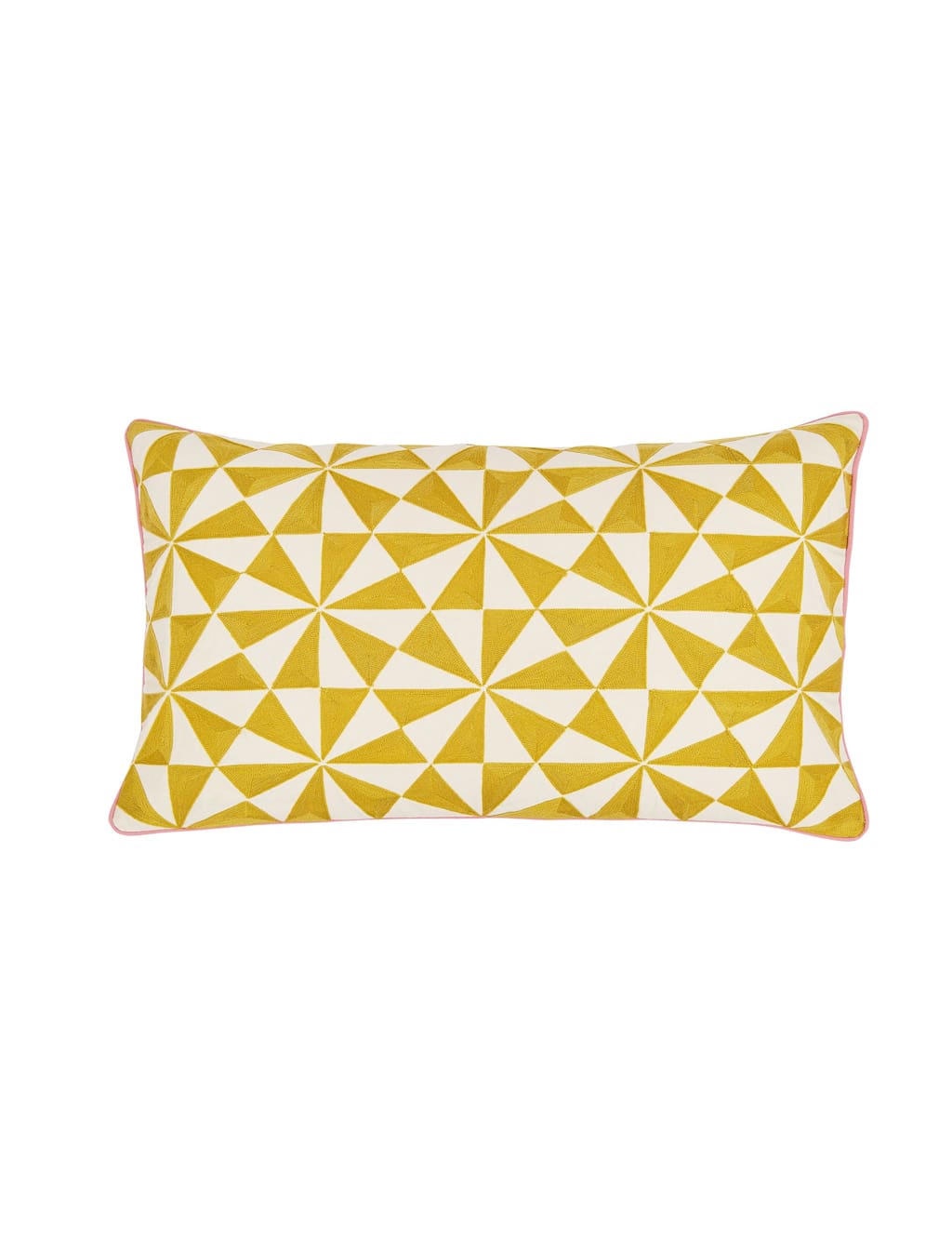 Land & Shore Lainey Cushion - Yellow Mix - Available at M&S