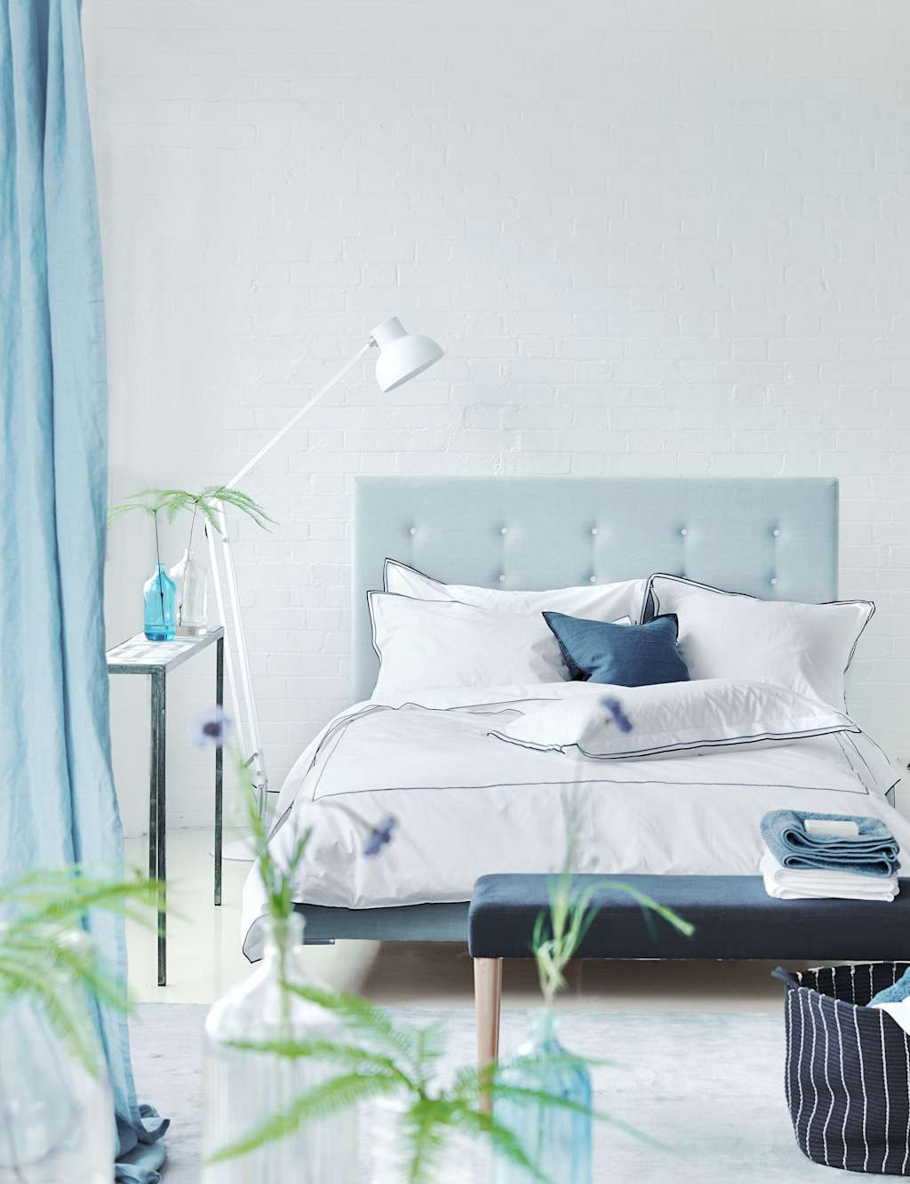 Designers Guild Pure Cotton Astor Bedding Set - Double (4 ft 6) - Multi - Available at M&S