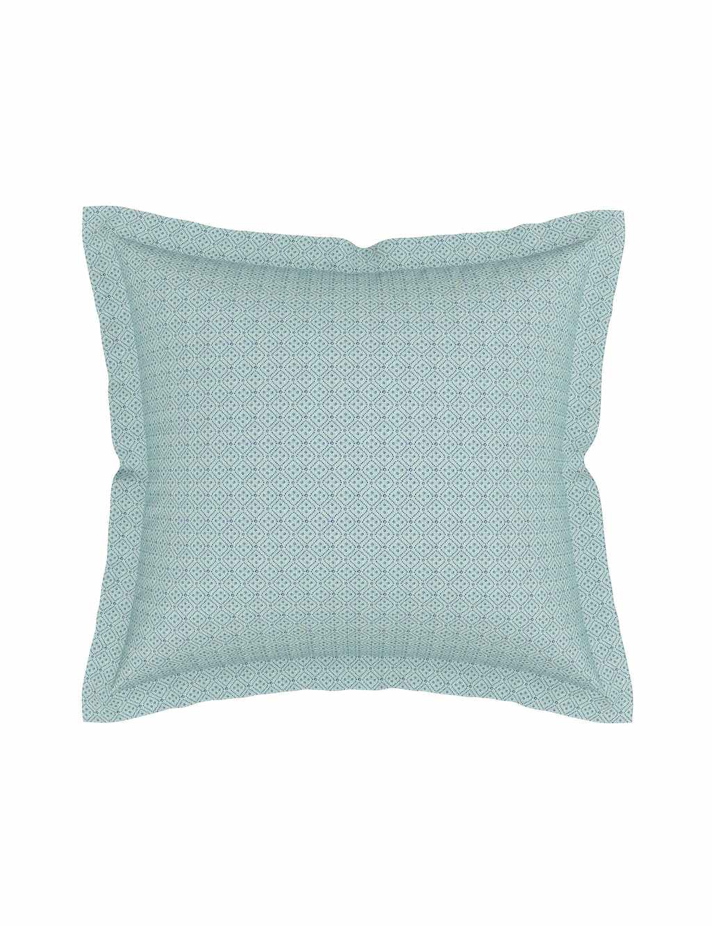 V&A 2 Pack Pure Cotton Eastern Bloom Pillowcases - Indigo - Available at M&S