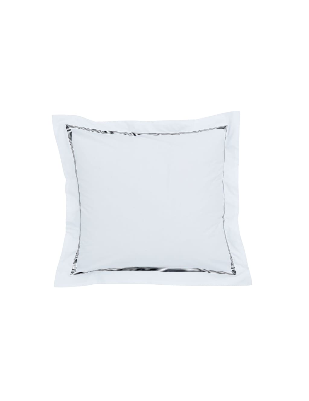Bedeck Of Belfast 2 Pack Alba/Maira Pure Cotton Square Pillowcases - Grey Mix - Available at M&S