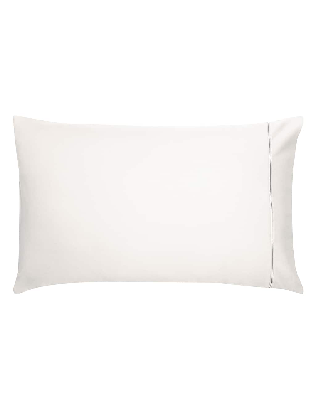 Bedeck Of Belfast Pure Cotton Sateen Pillowcase - Soft White - Available at M&S